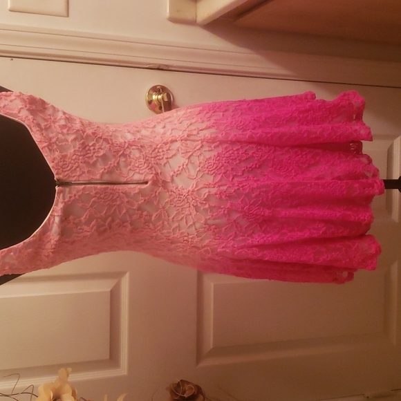Charlotte Russe Pink Lace Dress - Picture 4 of 4